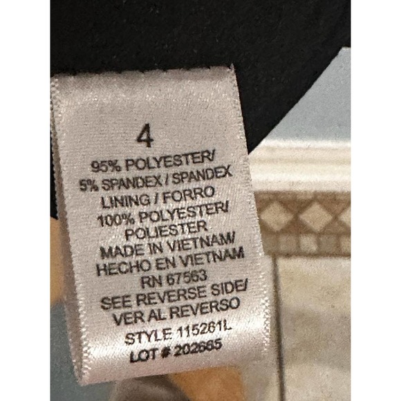 Dressbarn Black & white Baggy Style Women Dress With Cold Sleeves Size 4 - Picture 11 of 11